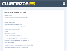 Tablet Screenshot of clubmazda.es